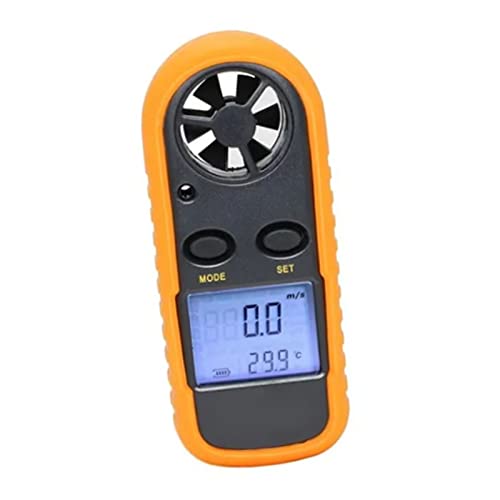 MasYosh Digitales Anemometer, LCD -Display -Windgeschwindigkeitstemperaturmesser mit Hintergrundbeleuchtung für Wetterstudien Im Freien mit CR2032 -Batterie und Silikonabdeckung MasYosh Digitales Anemometer, LCD -Display -Windgeschwindigkeitstemperaturmesser mit Hintergrundbeleuchtung für Wetterstudien Im Freien mit CR2032 -Batterie und Silikonabdeckung von MasYosh
