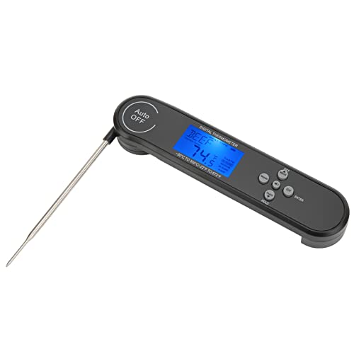 MasYosh Digitales Food -Thermometer, Multifunktions Hohe Genauigkeit mit LED -RGB -Hintergrundbeleuchtung 180 ° Rotationsklappsonde, für Grillfleischkochen MasYosh Digitales Food -Thermometer, Multifunktions Hohe Genauigkeit mit LED -RGB -Hintergrundbeleuchtung 180 ° Rotationsklappsonde, für Grillfleischkochen von MasYosh