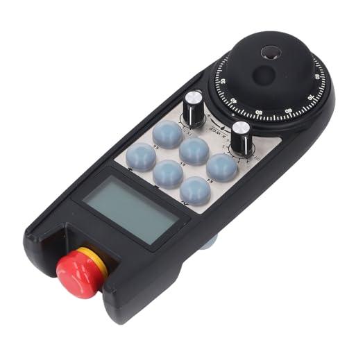 MasYosh Drahtloses Elektronisches Handrad, 6 Achsen 40 M ohne Barrierentfernung CNC -Handrad mit Notfall, für S7 200 300 1200 808d 828d 840dsl Plc von MasYosh
