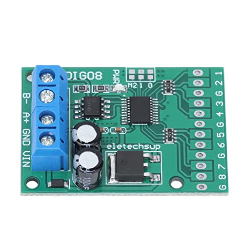 MasYosh Eingangsausgangsregelmodul, 8 Kanal TTL Controller Board mit 9600bps Baud Rate für Mehrere Geräte Steuerung N4DIG08 (Keine Stifte) von MasYosh