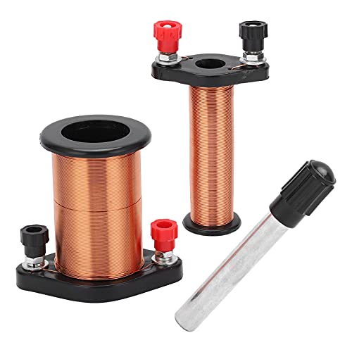 MasYosh Elektromagnetische Induktionsspule, Leichte Tragbare Physiklaborausrüstung mit Emailliertem Kupferbau für die Mittlere Highschool -Experimente, die das Lenzs -Gesetz von MasYosh