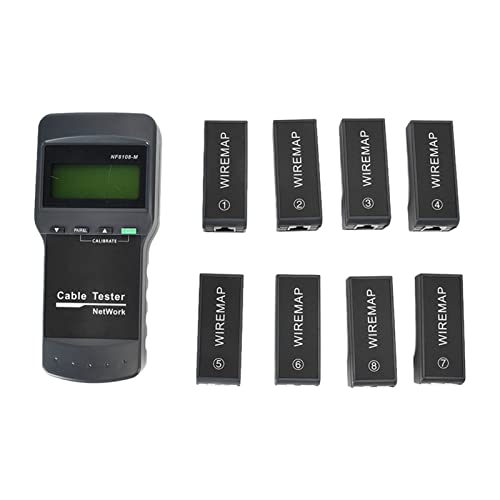 MasYosh F -8108 -m -LCD -Display -Netzwerkkabel Länge Tester Länge Kabeldrahtfehler mit 8 Remote -Einheiten von MasYosh