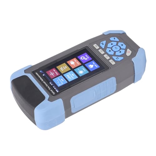 MasYosh Faserleistung Messgerät 3,5 Zoll Display Dual Wellenlänge 8 in 1 OTDR Optischer Zeitdomäne Reflektometer (EU-Stecker 100-240V) von MasYosh