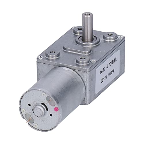 MasYosh Getriebe Motor, Selbstverriegelung Metall DC 12 V 10 U/Min mit Vertikaler Ausgangswelle für Fensteröffner -Türöffner Mini -Winde von MasYosh