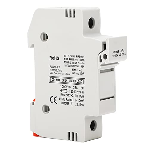 MasYosh Gypv -32 1p 32A Sicherungshalter Gypv -1038 30A Photovoltaik Sicherung 1000 VDC Zum Schaltungsschutz MasYosh Gypv -32 1p 32A Sicherungshalter Gypv -1038 30A Photovoltaik Sicherung 1000 VDC Zum Schaltungsschutz von MasYosh