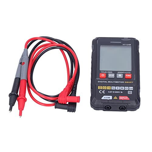 MasYosh HT124B Auto Range Digital Multimeter, Professional True RMS 4000 Zählungen Spannungstester mit NCV -Nichtspannungserkennung, für den Home Industrial Office Outdoor Circuit Tests von MasYosh