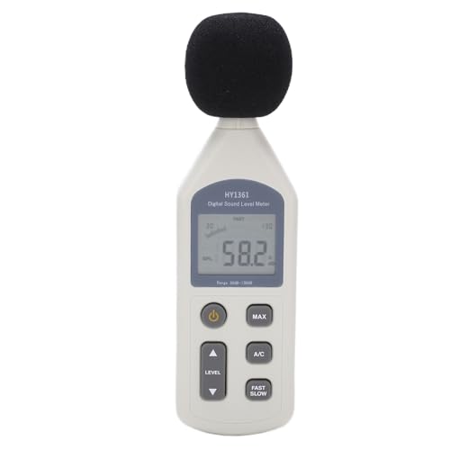 MasYosh HY-1361 Digitales Schallpegel Messgerät Handheld-LCD-Bildschirm USB-Dezibel-Monitor-Geräusch Recorder 30-130dBA 35-130dBC von MasYosh