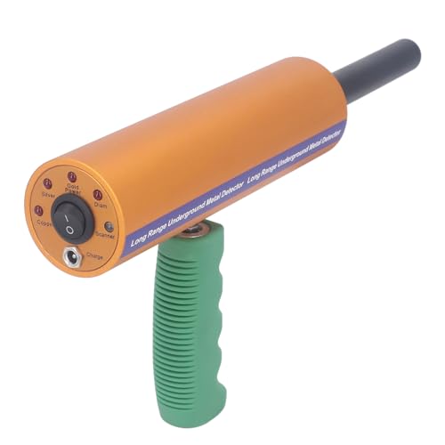 MasYosh Handheld -Metalldetektor, Hoher Empfindlichkeit Unterirdischer Metallscanner mit Einer Tiefe von 1000 M 20 M für die Erkennung von Kupferkupfen in Gold Silber (EU -Stecker) von MasYosh