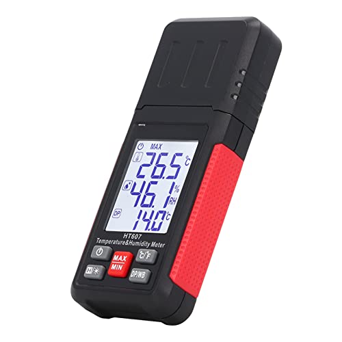 MasYosh Handheld -Temperatur -Luftfeuchtigkeitsmesser, Hoher Genauigkeit Digitaler Sensor ABS -Hygrometer -Thermometer mit Taupunkt -Nassbirne -Messung für das Pflanzen von Züchtung MasYosh Handheld -Temperatur -Luftfeuchtigkeitsmesser, Hoher Genauigkeit Digitaler Sensor ABS -Hygrometer -Thermometer mit Taupunkt -Nassbirne -Messung für das Pflanzen von Züchtung von MasYosh