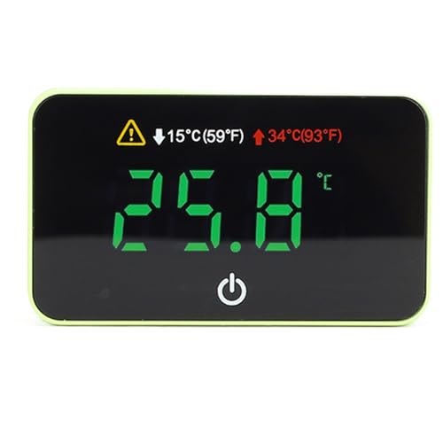 MasYosh LED Digital Aquariumtemperaturmesser, Schnurloser Touch -Typ -Sensor mit Breitem Blickwinkel -LED -Bildschirm für Fischtank -Terrarium Frisches Salzwasser MasYosh LED Digital Aquariumtemperaturmesser, Schnurloser Touch -Typ -Sensor mit Breitem Blickwinkel -LED -Bildschirm für Fischtank -Terrarium Frisches Salzwasser von MasYosh