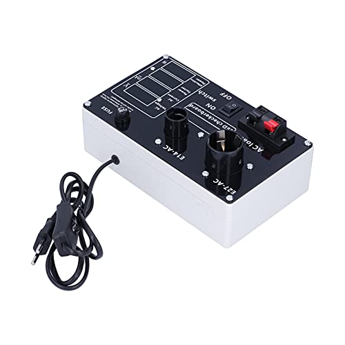 MasYosh LED -Leistungstestbox, 4 Meter Anzeigelampenperlen -Tester mit Spannungsstrom Gesamtleistung Messung für E14 E27 Wechselstromlastschnittstelle von MasYosh