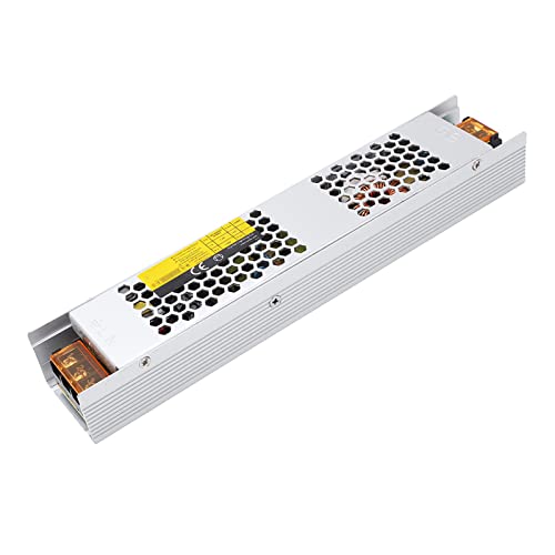 MasYosh LED -Stromversorgung, Aluminiumlegierungsschale Stabiler Ausgang Niedriger Rauschbetrieb mit Überspannung Überströme Übertemperaturschutz für Innenschrank Showcase G4 MR11 MR16 (24 V) von MasYosh