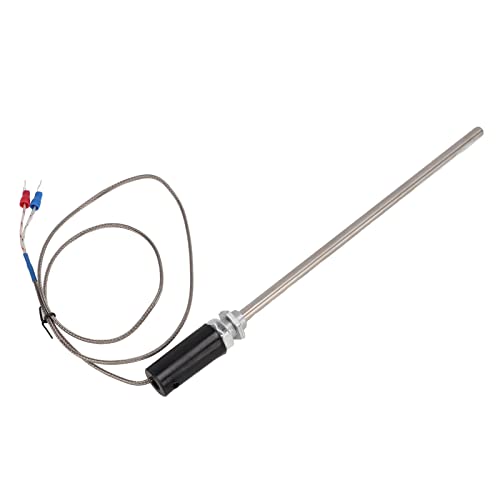 MasYosh M12 K -Thermoelement, Edelstahl -Temperatursensor -Sonde mit Stecker Im Design, für die Industrie -Metallurgie -Strommaschinerie (1m) von MasYosh