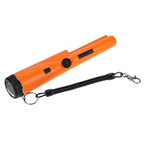 MasYosh Metall -Pinpointer, 360 -Grad -Erkennung mit Vibration und Schallanzeige, Helles LED -Licht, IP66 Wasserdichtes Staubdichtem Staubdicht für die Erkennung von Schatzjagd (Orange) von MasYosh