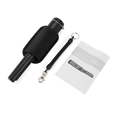 MasYosh Metall -Pinpointer, 360 -Grad -Erkennung mit Vibration und Schallanzeige, Helles LED -Licht, IP66 Wasserdichtes Staubdichtem Staubdicht für die Erkennung von Schatzjagd (Schwarz) von MasYosh
