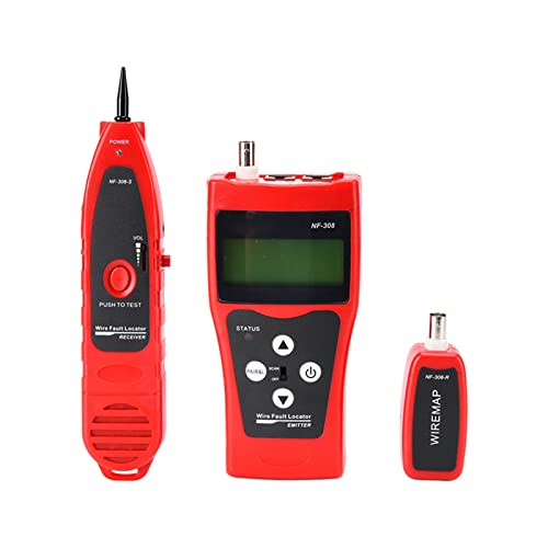 MasYosh NF -308 Netzwerkkabel -Tester mit LCD -Bildschirm Tragbarer Telefon Audio BNC Koaxiallinien Finder von MasYosh