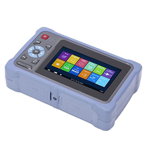 MasYosh OPTISCHER NETZNEHMENTESTER OTDR, 4,3 Zoll Touchscreen Optical Time Domain Reflectometer mit 1310/1550 Nm Wellenlänge für FTTX -Zugangsnetzwerkkonstruktion (EU-Stecker 110-240V) von MasYosh