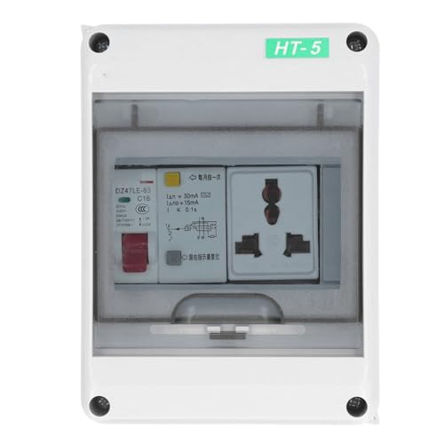 MasYosh Oberflächenmontage -Verteilungsbox mit 250 VAC 10‑16A 3 Loch Socket MCB RCBO -Leistungsschalter IP65 Wasserdichte Elektrokasten von MasYosh