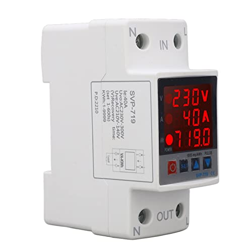 MasYosh Over Unter Spannung Beschützer Einstellbares Selbstreseting Intelligentes Spannungsschutzgerät AC220V (40a) von MasYosh