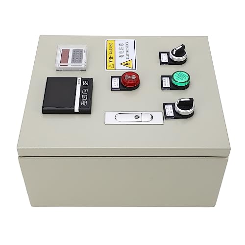 MasYosh PID-Temperaturcontroller, BEM702 Digitalanzeige Thermostatbox 0-400 ℃ 15 KW 380 V AC, mit M6 2 K-Typ-Thermoelement, für IR-Ofen-Härtungsmaschinen Kunststoffmaschinerie von MasYosh