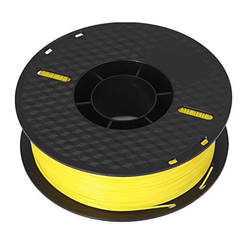 MasYosh PLA, 1,75 Mm 3D -Drucker -Filament 1 Kg Spool mit Starker Zähigkeit mit Geringer Schrumpfung, Hoher Genauigkeit Rauchloser Druckverbrauchsmaterialien für FDM 1,75 Mm 3D -Drucker (Gelbe Farbe) von MasYosh