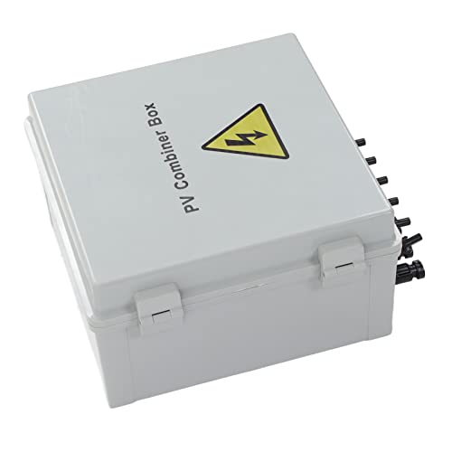 MasYosh PV Combiner Box 6 String Solar Combiner Box mit 15a Sicherung 100A DC -Leistungsschalter für das Off -Grid -Solarsystem 10AWG von MasYosh