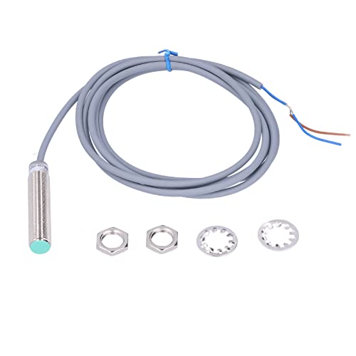 MasYosh Proximity -Schalter Wasserdicht mit Hoher Genauigkeit Kapazitiver Proximity -Schaltermodul mit Dichtungmutter für Metallpapier AC90-250V (BEM12-02-AK) von MasYosh