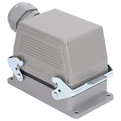 MasYosh Rechteckiger Hochleistungsanschluss, Aluminiumlegierung Wasserdicht mit Stanzprozess, 500 V 16a, für Schraubenanschluss 1-2,5 mm² Draht von MasYosh