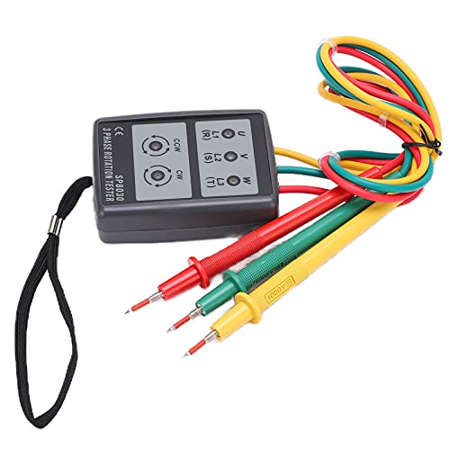 MasYosh SP8030 3 Phasenrotationsmessgerät, Kompakter Handheld -Batterie -Phase -Tester mit LED -Lichtindikatoren für Industrielle Elektrische Tests 60 V 600 V AC MasYosh SP8030 3 Phasenrotationsmessgerät, Kompakter Handheld -Batterie -Phase -Tester mit LED -Lichtindikatoren für Industrielle Elektrische Tests 60 V 600 V AC von MasYosh