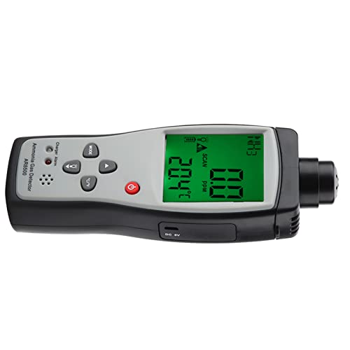 MasYosh Smart Sensor AR8500 Detektor, Handheld NH3 -Gasstester Monitor mit Schalllichtalarm 0 Bis 100 Ppm, für Landwirtschaftliche Minen -Chemikalien von MasYosh