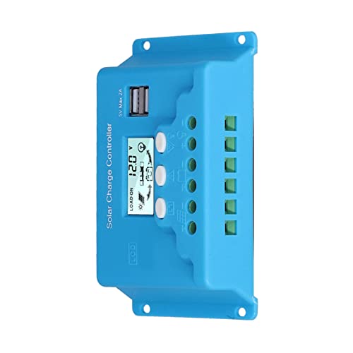 MasYosh Solarladungscontroller, LCD -Display für Industriegrad mit 3 -Stufe -Ladungsmanagement und Schaltungsschutz für 12 V 24 V Solar Panel System (30a) von MasYosh