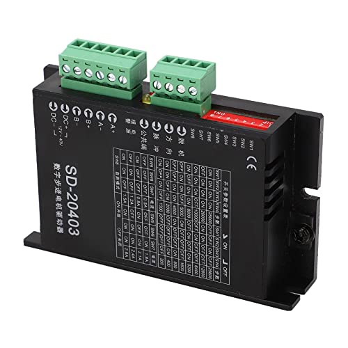 MasYosh Stepper-Motor-Treiber, 2 Phase 16 Subdivision-Modi DSP Digitale Steuerung, Photoelektrische Isolierung 12-40 VDC mit Starker Anti-Interferenz für CNC 3D-Drucker MasYosh Stepper-Motor-Treiber, 2 Phase 16 Subdivision-Modi DSP Digitale Steuerung, Photoelektrische Isolierung 12-40 VDC mit Starker Anti-Interferenz für CNC 3D-Drucker von MasYosh
