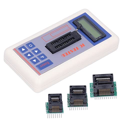 MasYosh TSH06F Integrated Circuit Tester, Multifunktions -IC -Transistor -Messgerät mit 5V 3,3V -Automodi, 1300 -Chip -Datenmodellen für Mikroelektronik -Ingenieure und Wartungspersonal (Mit von MasYosh
