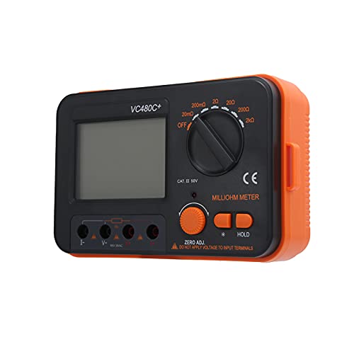 MasYosh VC480C Digital MillioHMMeter, 4 Drahttester mit Großem Bildschirm LCD -Anzeige für Gleichstrommessung 0,01 mΩ Bis 2k Ω MasYosh VC480C Digital MillioHMMeter, 4 Drahttester mit Großem Bildschirm LCD -Anzeige für Gleichstrommessung 0,01 mΩ Bis 2k Ω von MasYosh