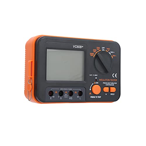 MasYosh VC60B+ MegoHMMeter, Schall Alarm Alarm Kurzschluss Automatische Zurücksetzen Tragbarer Isolierungstester mit Anti -Magnet -Design Voller Schutz für Test MasYosh VC60B+ MegoHMMeter, Schall Alarm Alarm Kurzschluss Automatische Zurücksetzen Tragbarer Isolierungstester mit Anti -Magnet -Design Voller Schutz für Test von MasYosh
