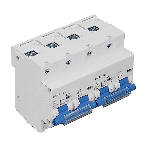 MasYosh Verriegelungsschalter Breaker 10 Ka Breaking Capacity Rail Installation Mini Dual Power Manual Transfer Switch AC450V (125a) von MasYosh