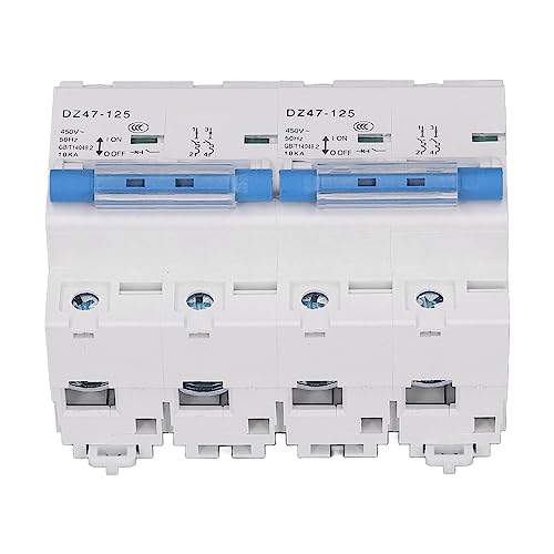 MasYosh Verriegelungsschalter Breaker 10 Ka Breaking Capacity Rail Installation Mini Dual Power Manual Transfer Switch AC450V (80a) von MasYosh