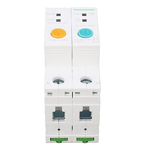 MasYosh WiFi -Leistungsschalter 30 MA Leckageschutz 2p 40A App Fernbedienungsschalter Schalter mit Timing 230 V von MasYosh