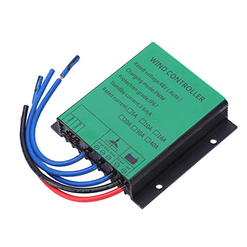 MasYosh Windturbinengenerator Controller, PWM -Ladung 48 V mit LED -Indikator und IP67 -Schutz für Windkraftanlagenregler (20a) von MasYosh