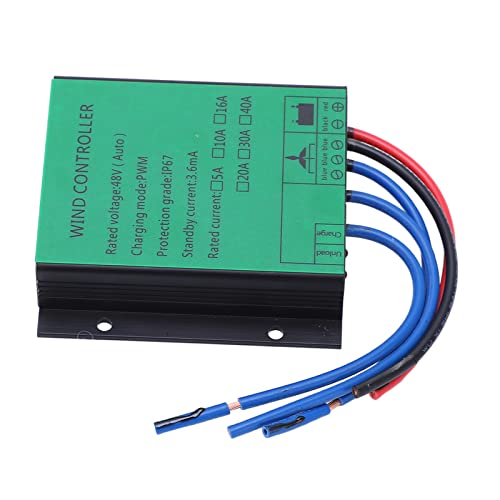 MasYosh Windturbinengenerator Controller, PWM -Ladung 48 V mit LED -Indikator und IP67 -Schutz für Windkraftanlagenregler (40a) von MasYosh