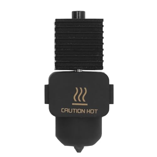 MasYosh Zusammen Gebautes Hotend-Kit, Verbesserte Gehärtete Stahl Düse Hoch Temperatur Beweis Silikon Hülle, mit Ni-überzogener Messing-Ti-Legierung-Heiz Block, für A1 Mini 3D-Drucker (0,8 mm) von MasYosh