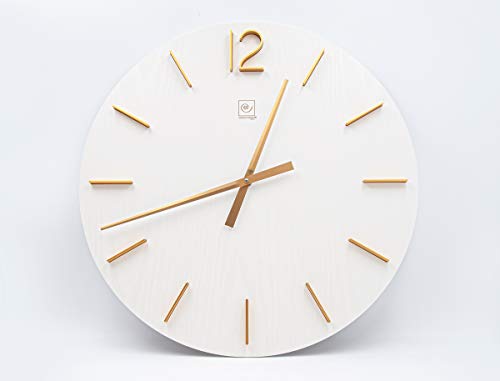 Mascagni - Wanduhr aus Holz mit Stundenanzeigen aus eloxiertem Aluminium – Farbe Weiß Mascagni - Wanduhr aus Holz mit Stundenanzeigen aus eloxiertem Aluminium – Farbe Weiß von Mascagni