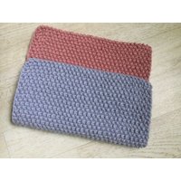 Gestricktes Spültuch Aus Baumwolle Gestricktes Spültuch Aus Baumwolle von Maschenspielerei