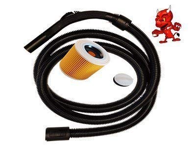 Saug Schlauch Staubsaugerschlauch 2m für Staubsauger Kärcher A 2254 ME + Filter von Maschinen Teufel