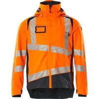 Accelerate safe Hard Shell Jacke 19301 Warnschutz Arbeitsjacke Warnjacke, Farbe: Hi-vis Orange/Schwarzblau, Größe: s - Mascot von Mascot