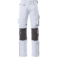 Arbeitshose mannheim 12679-442 leichte Bundhose mit Cordura Knietaschen, Farbe: Weiß/Dunkelanthrazit - 0618, Größe: 54 - Mascot von Mascot