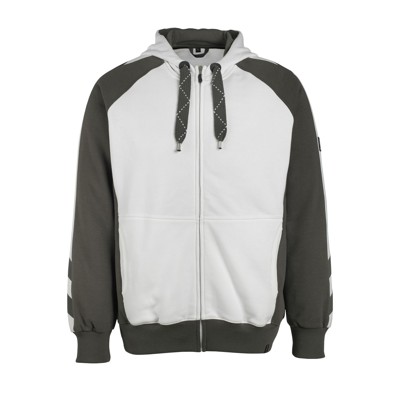Kapuzen-Sweatshirt Wiesbaden 50566-963, weiß/dunkelanthrazit, Größe M von Mascot