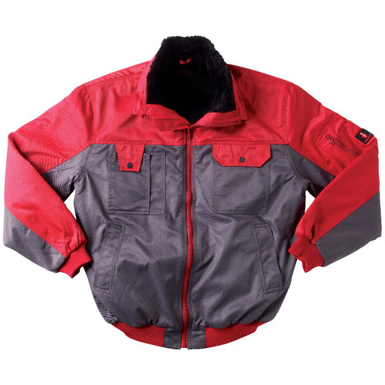 MASCOT® - Kälteschutz-Pilotenjacke Bolzano 00922-620, anthrazit/rot, Größe 5XL von Mascot