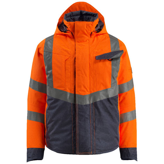 MASCOT® - Pilotjacke Hastings 15535-231-14010, hi-vis orange/schwarzblau, Größe M von Mascot