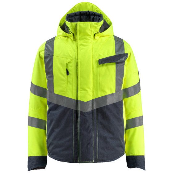 MASCOT® - Pilotjacke Hastings 15535-231-17010, hi-vis gelb/schwarzblau, Größe 2XL von Mascot